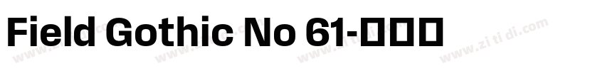 Field Gothic No 61字体转换